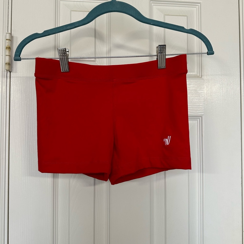 Varsity women’s shorts. Gray and red pair. Like new size small